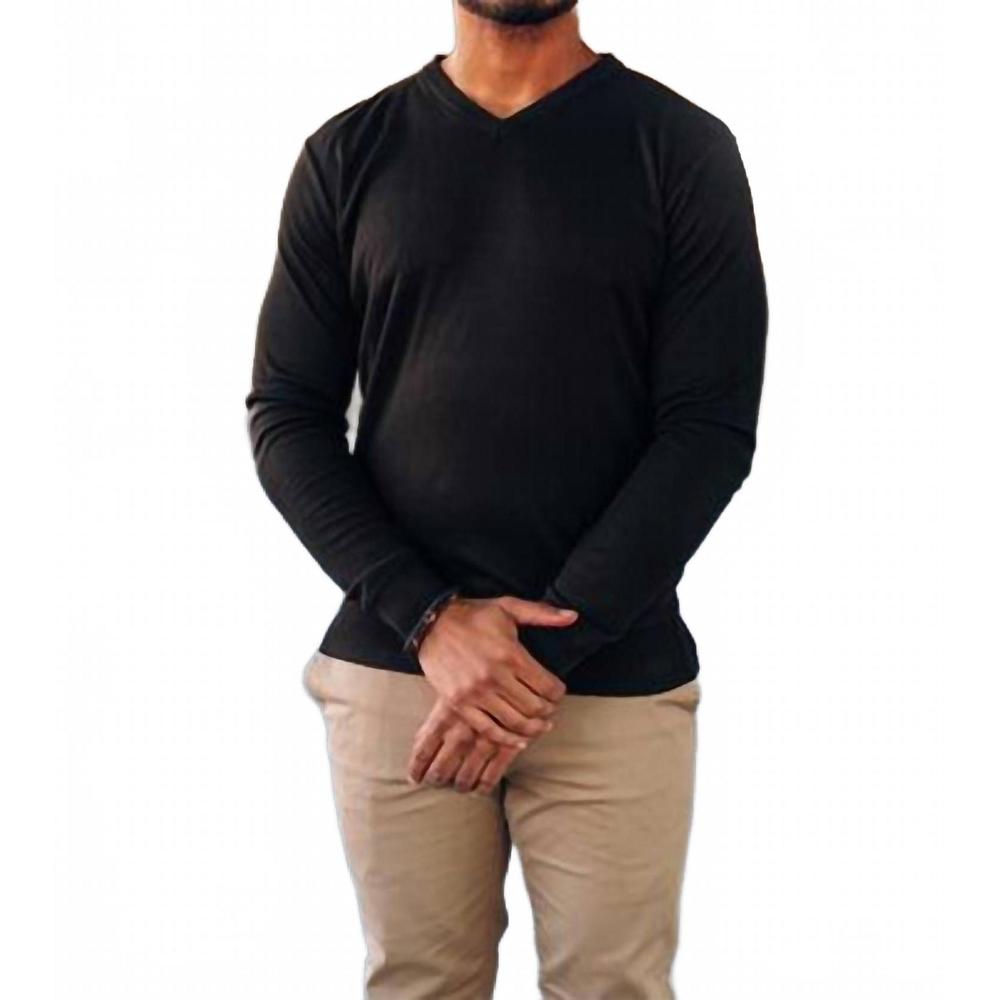 NEW WEIV soft touch chadwick v neck dress sweater in black